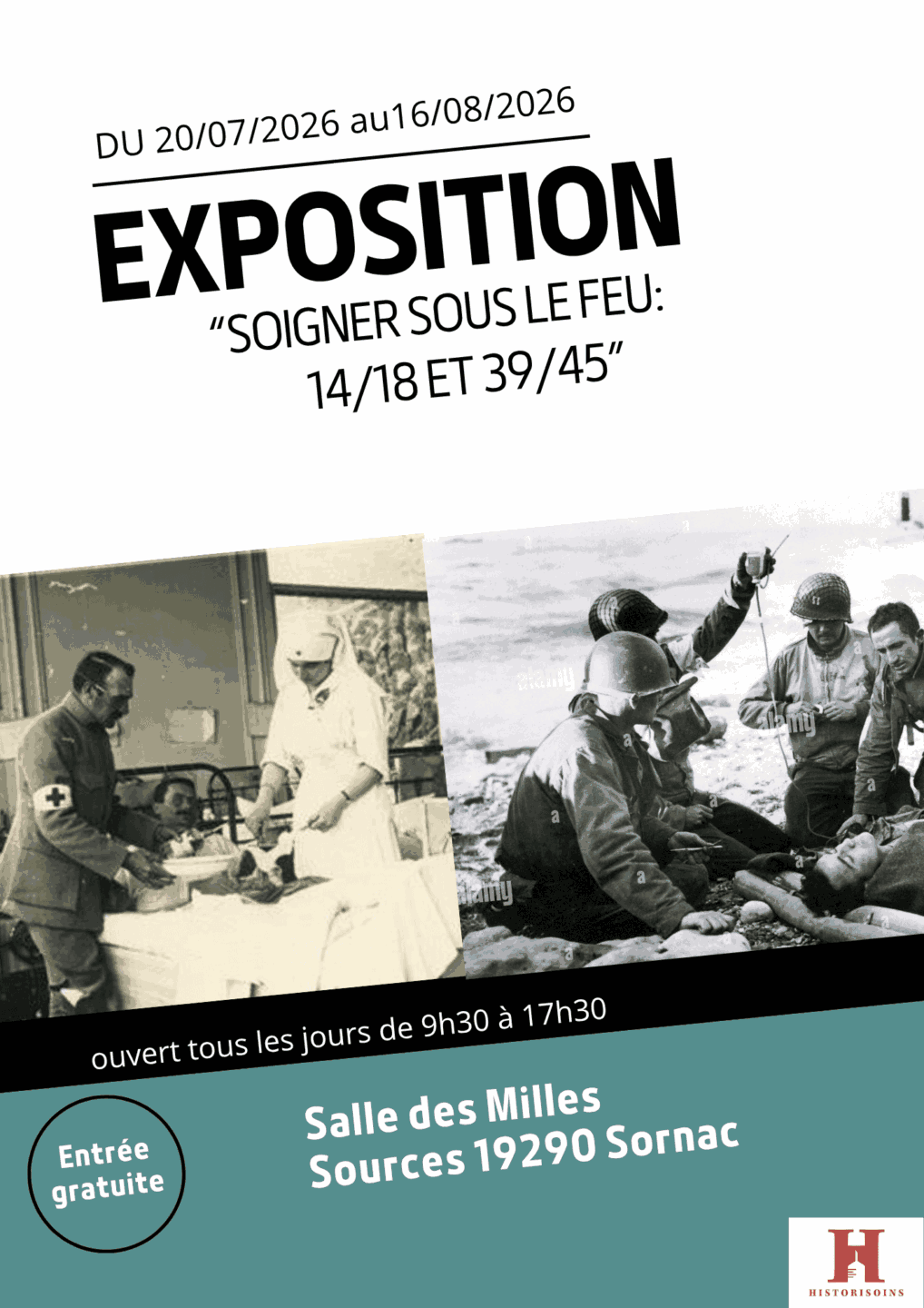 Exposition soigner sous le feu  Sornac