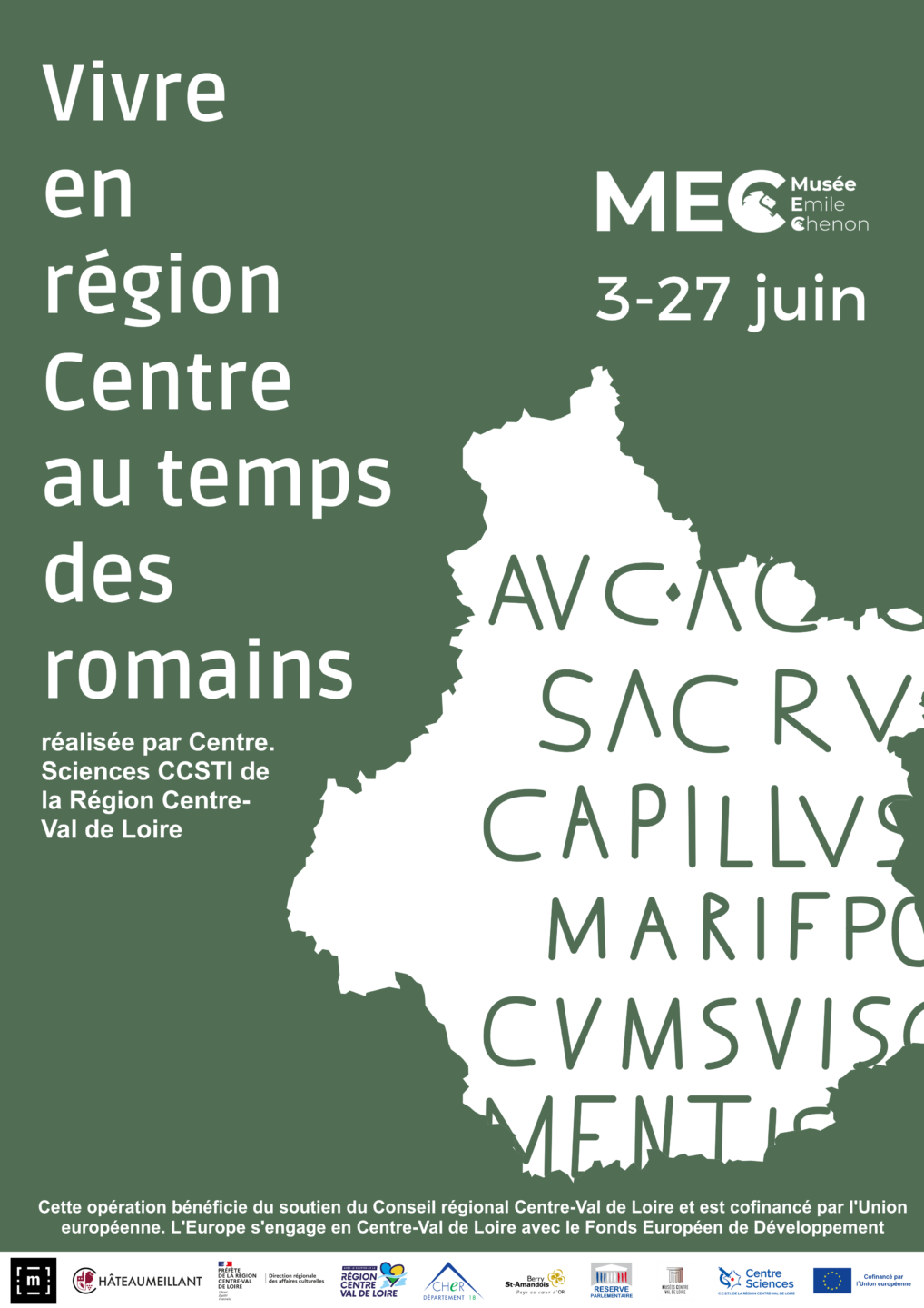 exposition Vivre en région Centre au temps des Romains  Châteaumeillant