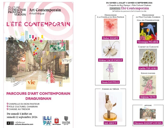 Expositions « L’Eté contemporain », Pôle culturel Chabran, Draguignan