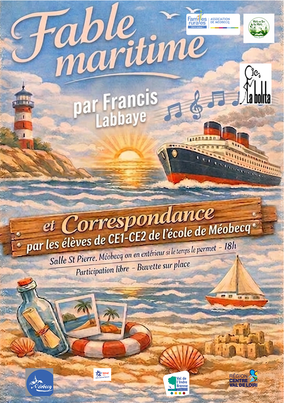 Fable maritime et correspondance de voyage Route de Neuillay Méobecq 2026-06-26