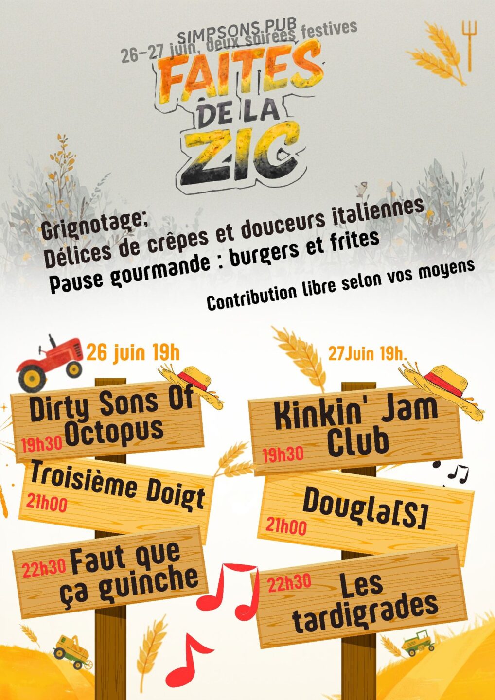 Faites de la Zic au Simpson’s Pub simpson’s pub Courchaton