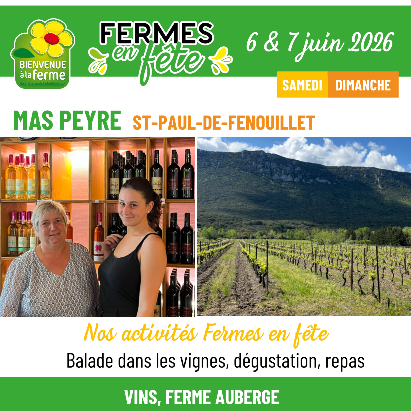 FERMES EN FÊTE AU MAS PEYRE  Saint-Paul-de-Fenouillet