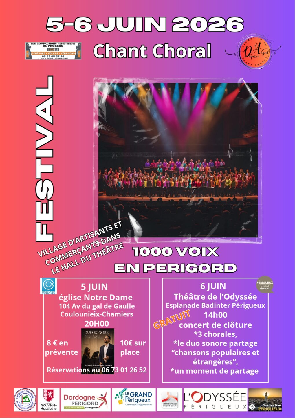 FESTIVAL 1000 voix en Périgord Théâtre de l&rsquo;Odyssée Périgueux