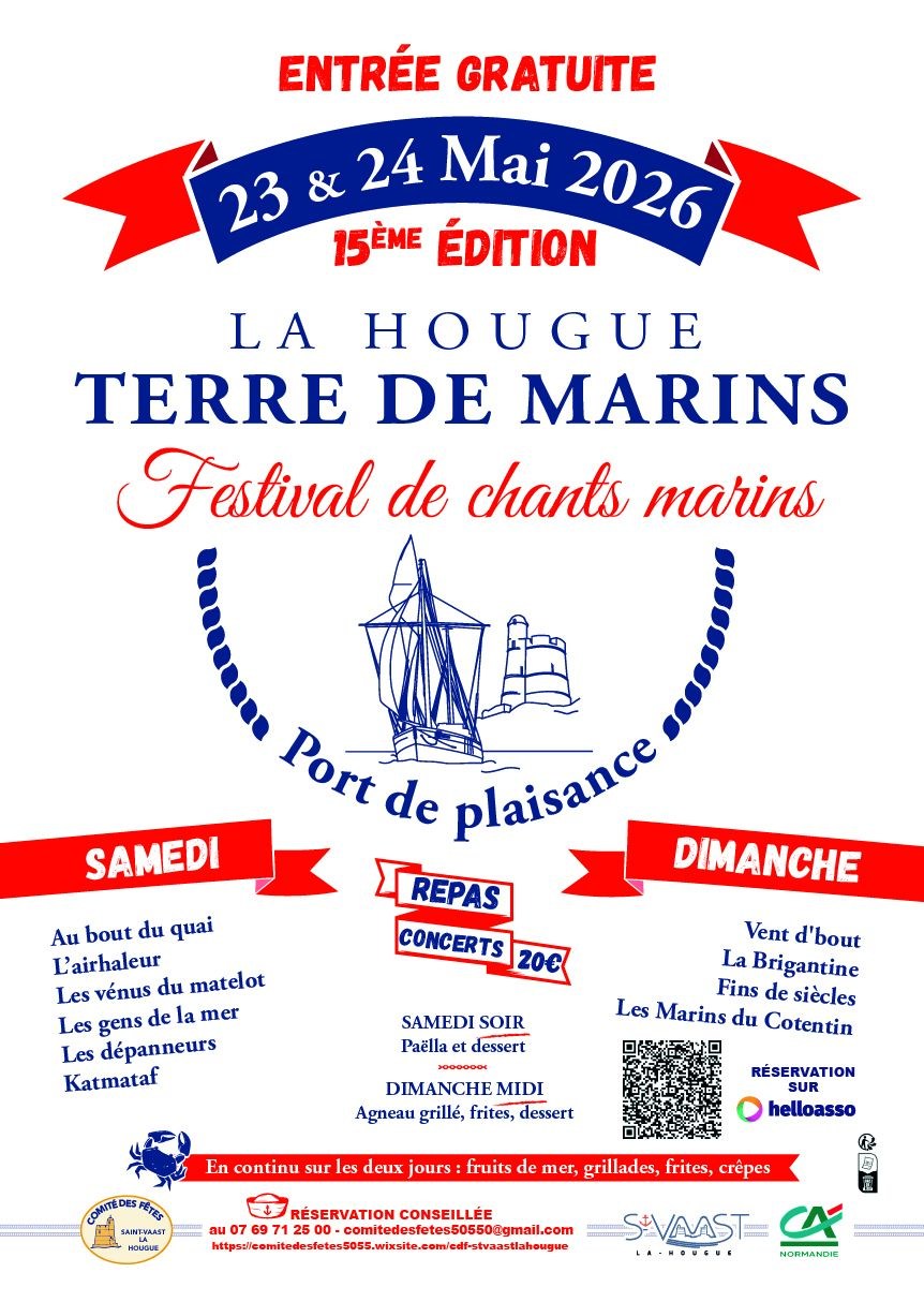 Festival de chants marins Terre-plein du port de plaisance Saint-Vaast-la-Hougue