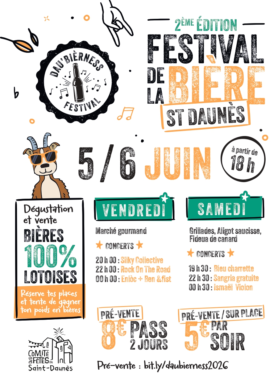 Festival de la Bière Saint-Daunès Barguelonne-en-Quercy