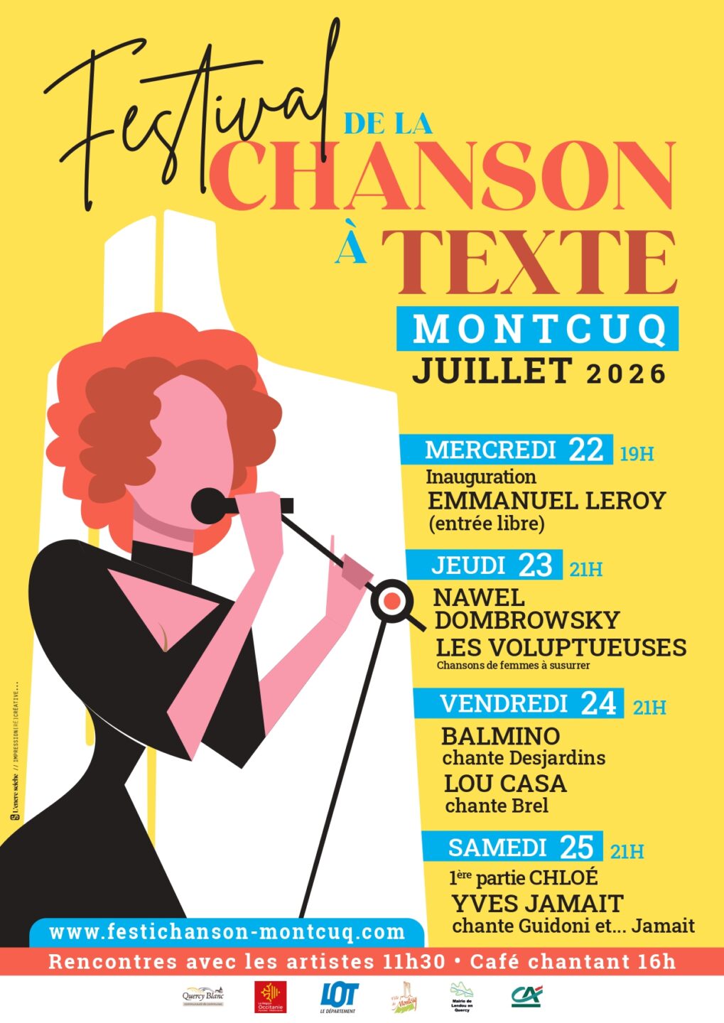 Festival de la Chanson à Texte de Montcuq Soirée d’ouverture avec Emmanuel Leroy Montcuq-en-Quercy-Blanc