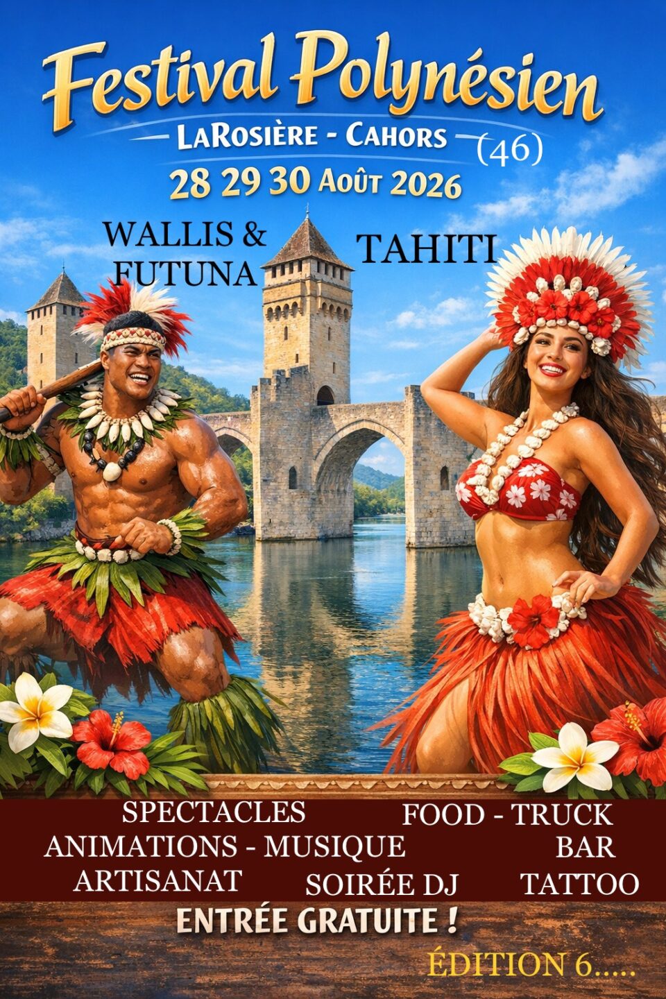 Festival de la Polynésie au quartier la Rosière à Cahors Quartier la Rosière Cahors 2026-08-28