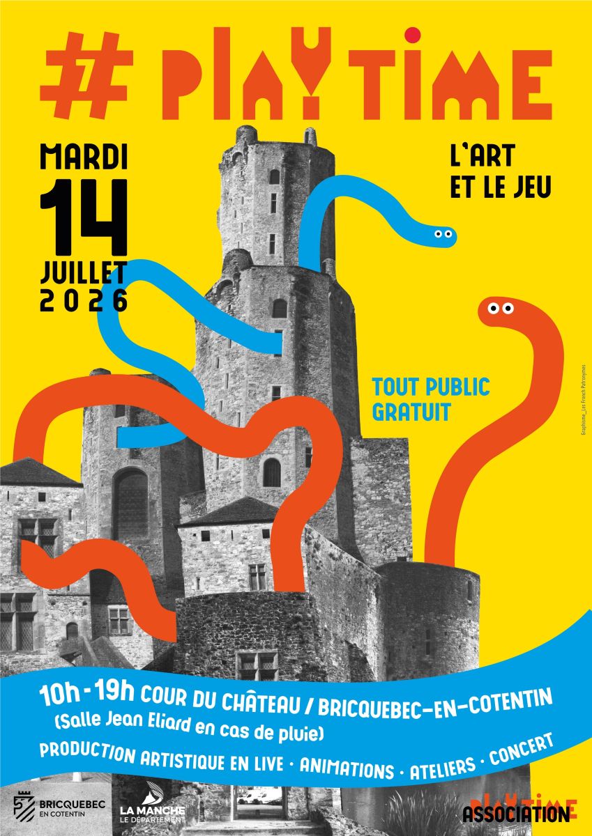 Festival Playtime l'Art et le jeu 4 cour du château Bricquebec-en-Cotentin 2026-07-14