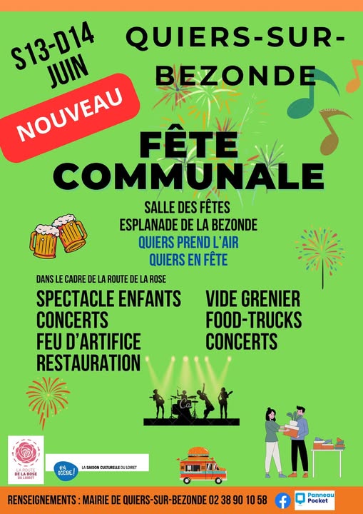 Fête communale et feu d’artifice Quiers-sur-Bezonde
