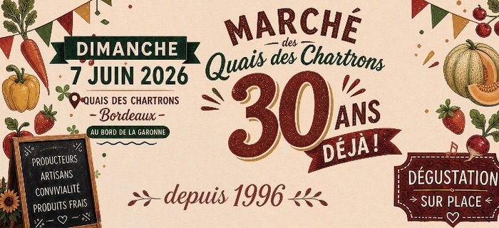 Fête d'anniversaire du marché des quais des Chartrons Marché quais des Chartrons Bordeaux