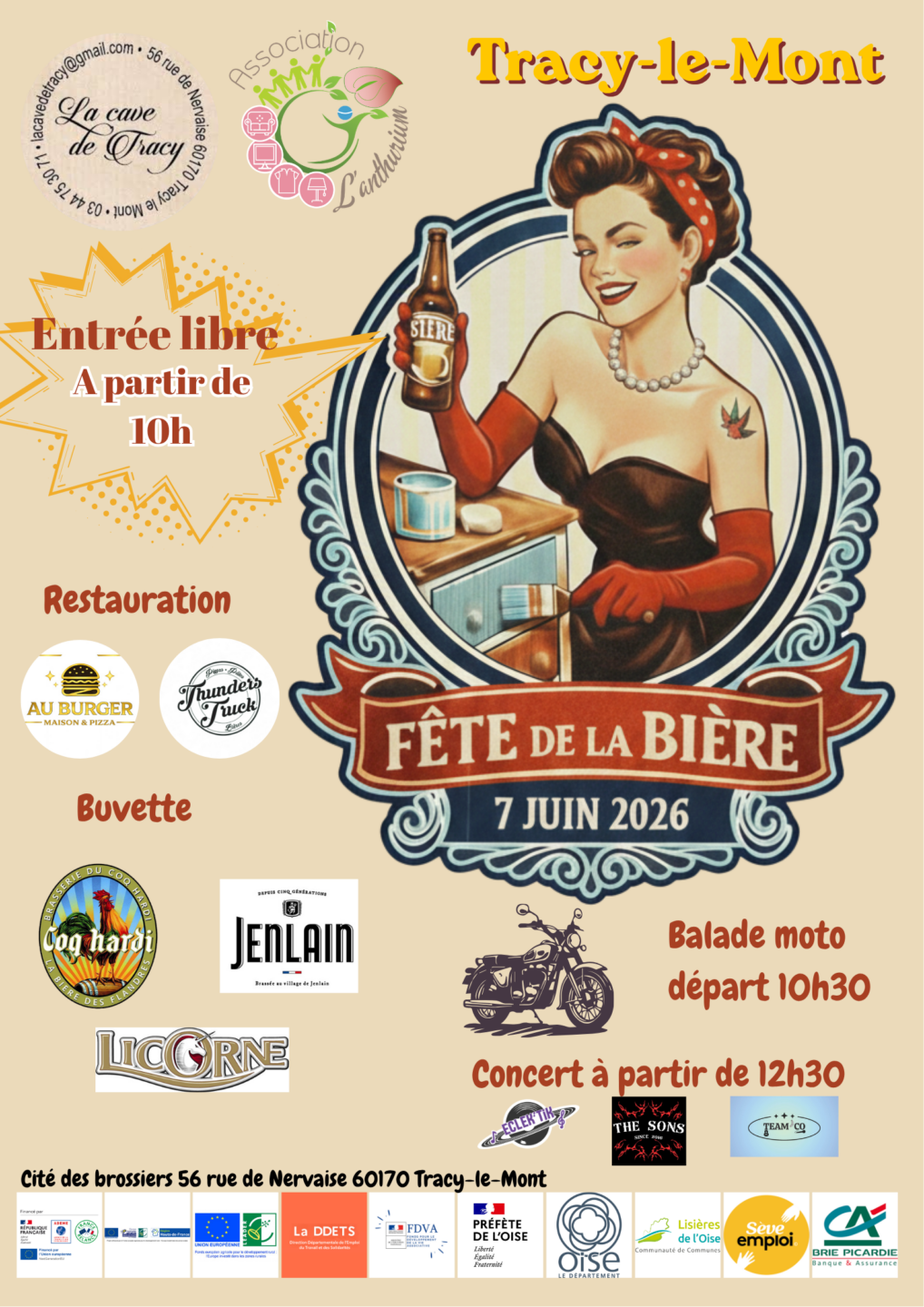 Fête de la Bière 56 Rue de Nervaise Tracy-le-Mont