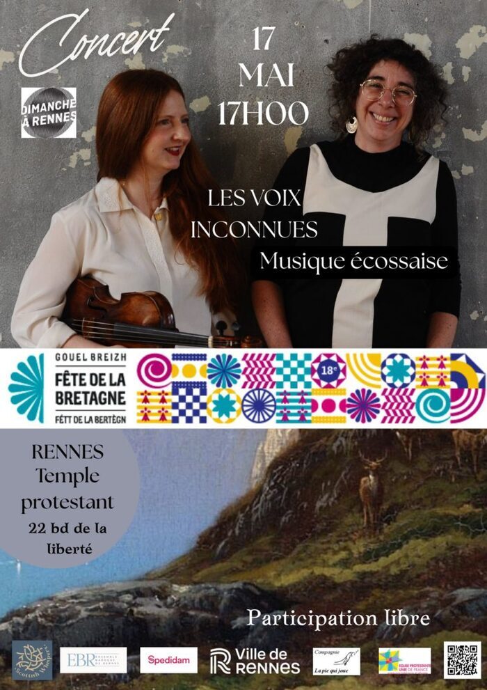 Fête de la Bretagne : Les Voix Inconnues Temple protestant Rennes