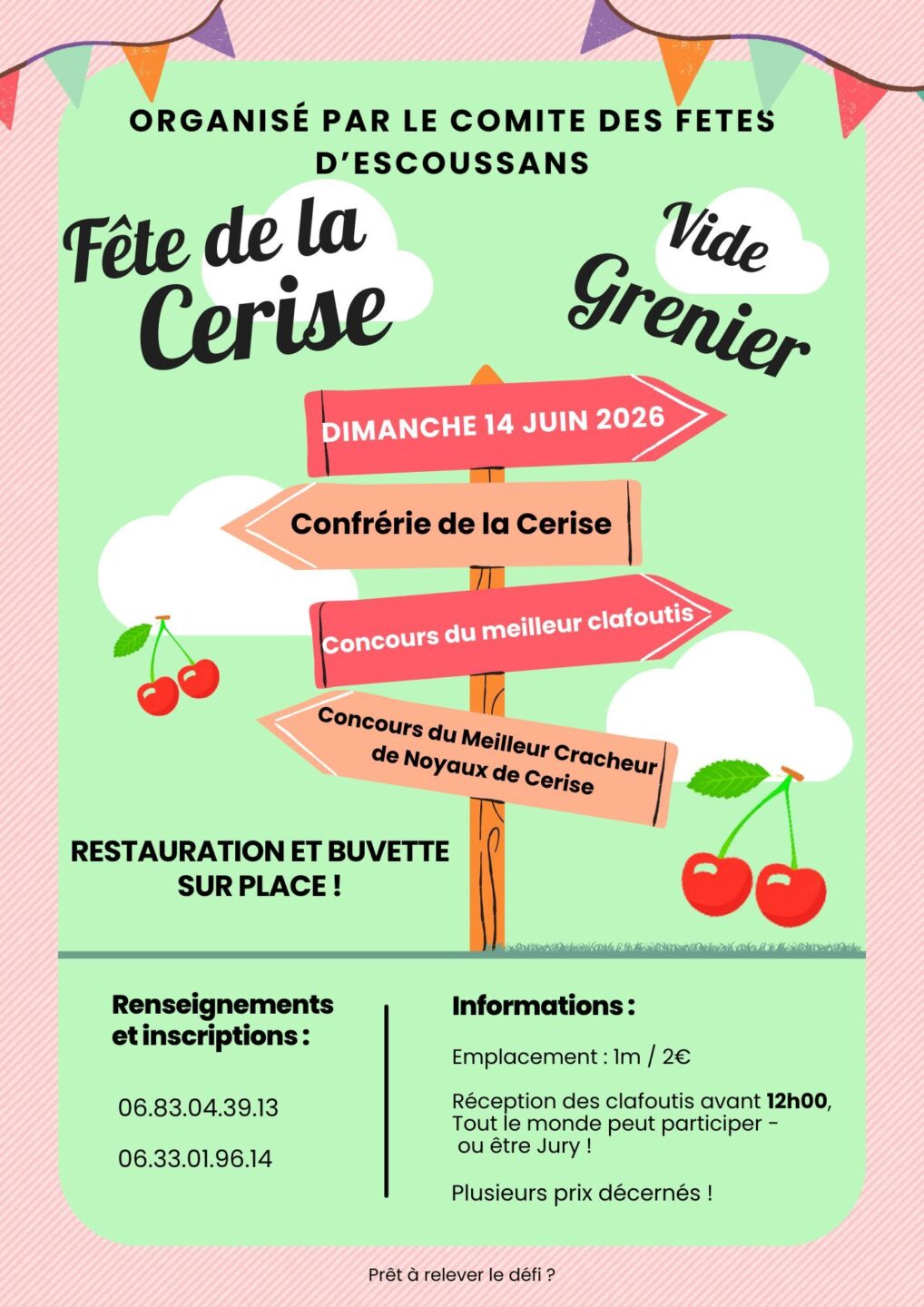 Fête de la cerise Le Bourg Escoussans 2026-06-14
