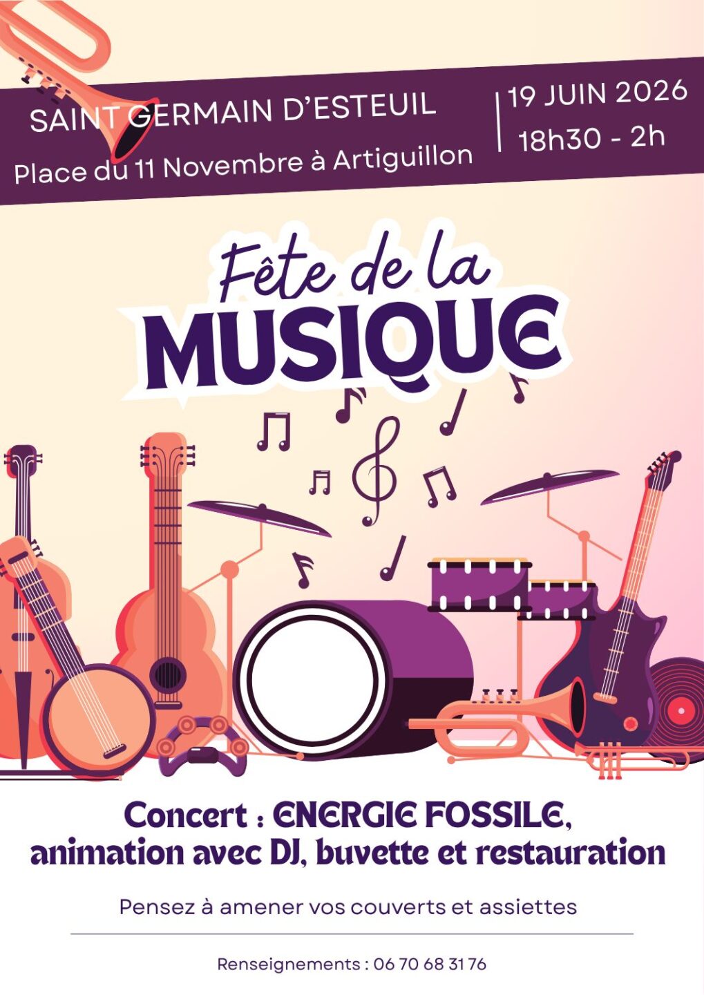 Fête de la musique à Saint-Germain-d'Esteuil Artiguillon Saint-Germain-d'Esteuil 2026-06-19