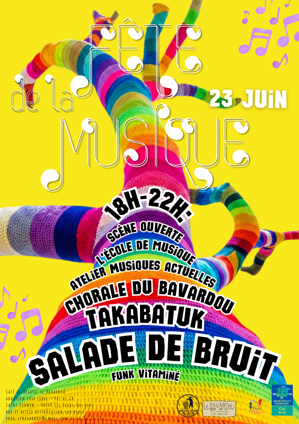 Fête de la musique au Bavardou Les Pechs du Vers