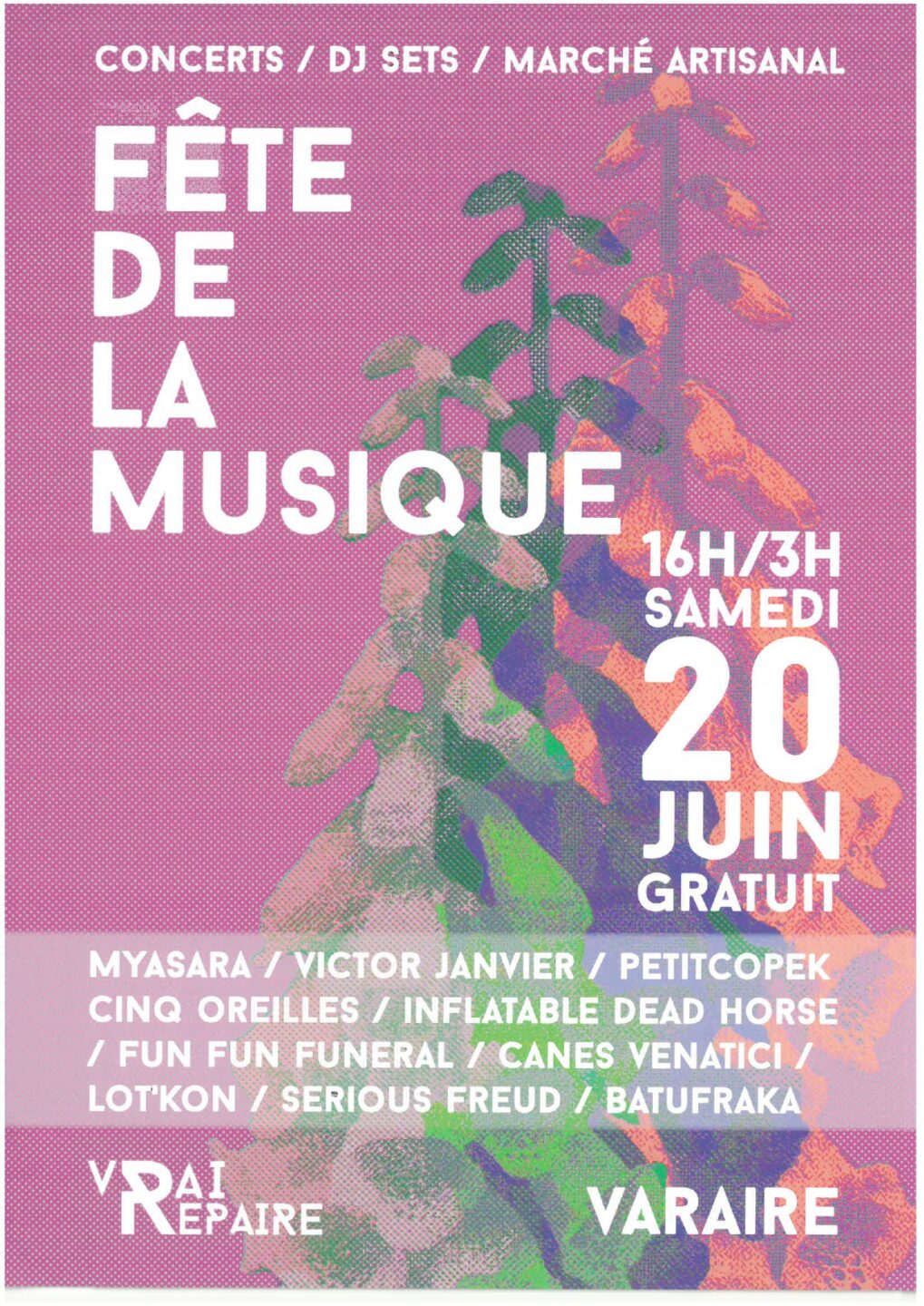 Fête de la musique au Vrai Repaire Festival Varaire