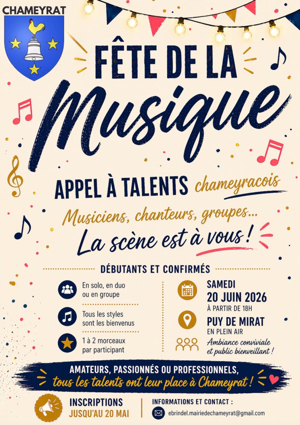 Fête de la musique Puy Mirat Chameyrat