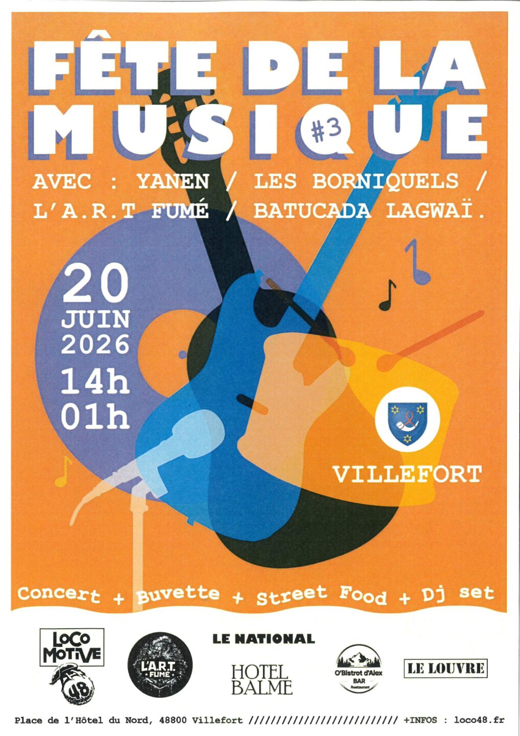 FETE DE LA MUSIQUE LA LOCO Villefort