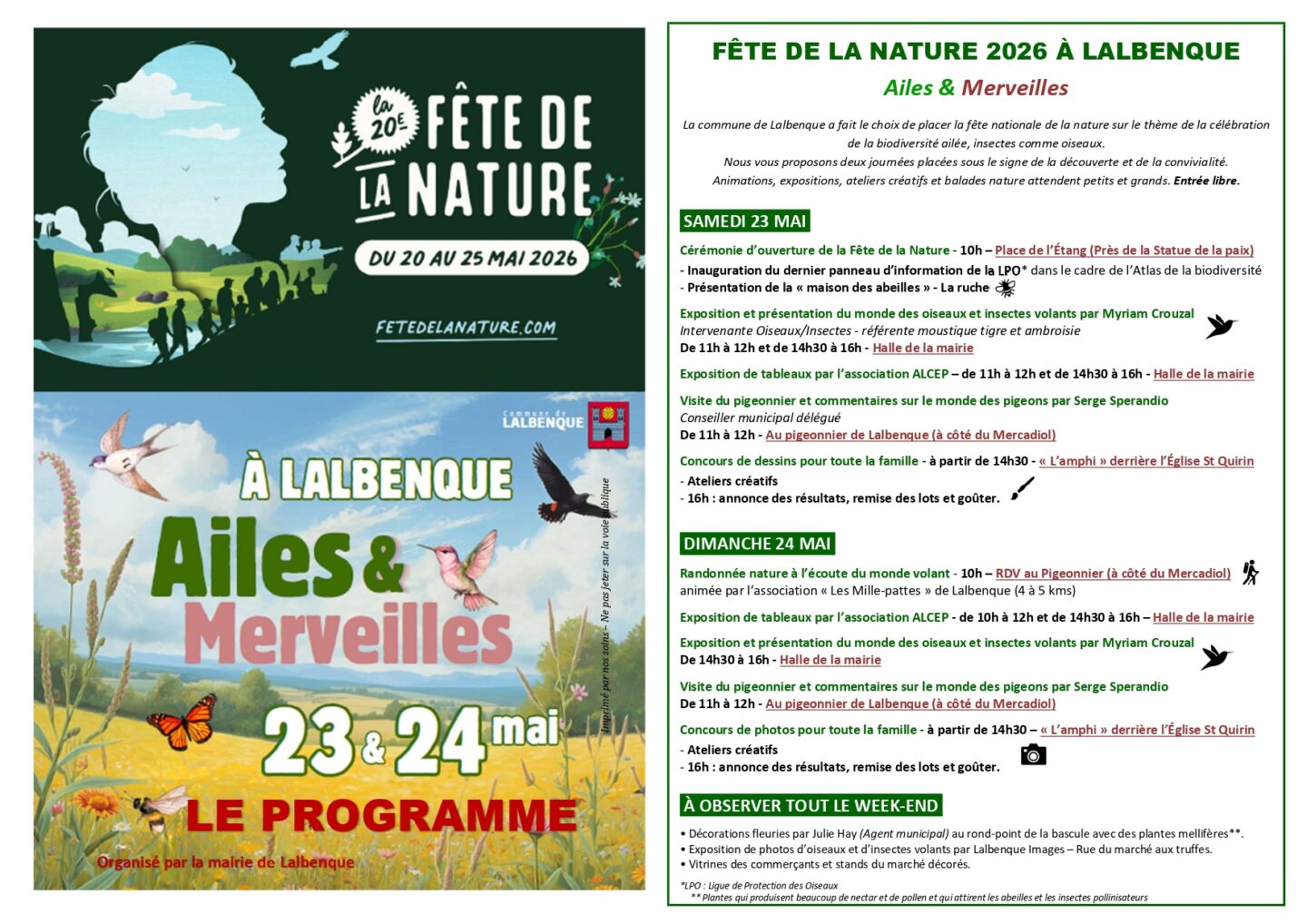 Fête de la Nature à Lalbenque Lalbenque