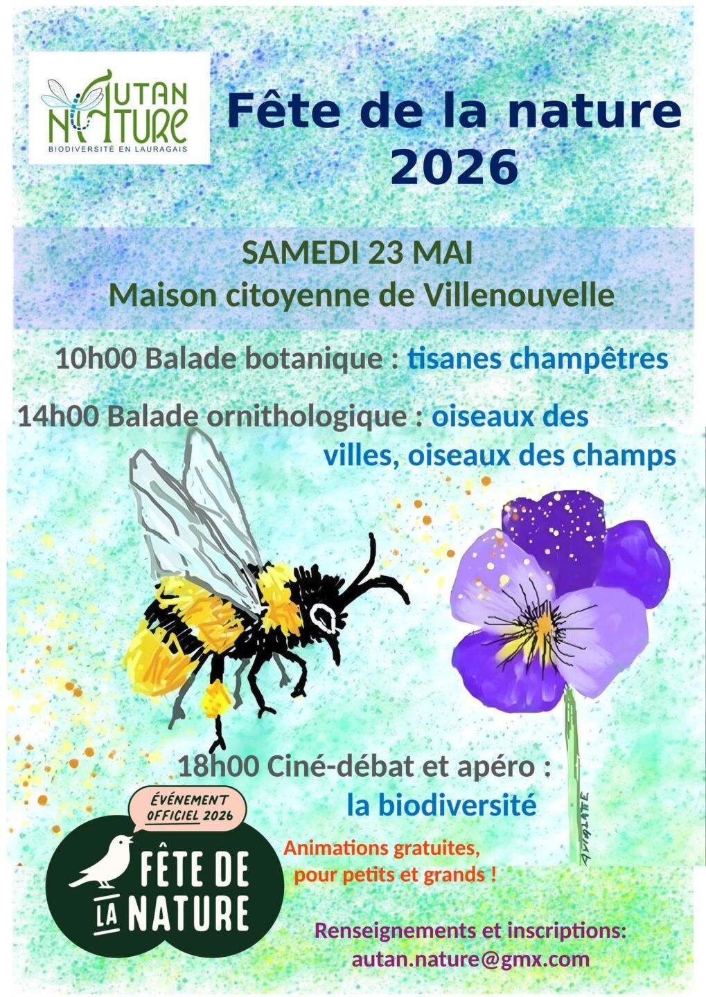 FÊTE DE LA NATURE À VILLENOUVELLE Route Nationale Villenouvelle