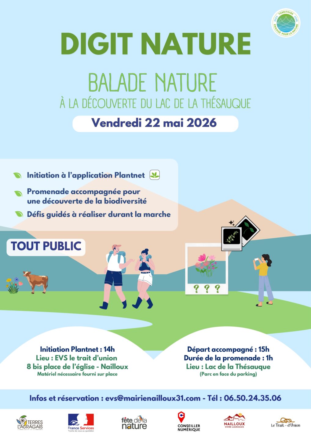 FETE DE LA NATURE DIGIT NATURE LAC DE LA THESAUQUE Montgeard 2026-05-22