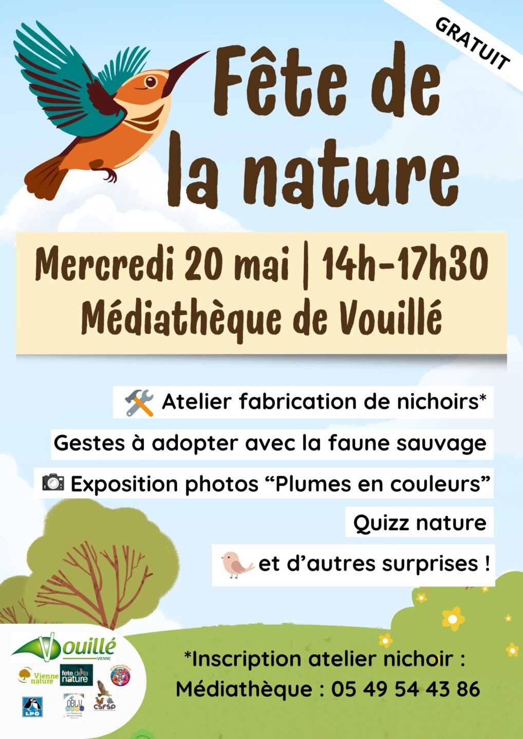 Fête de la nature Médiathèque de Vouillé Vouillé