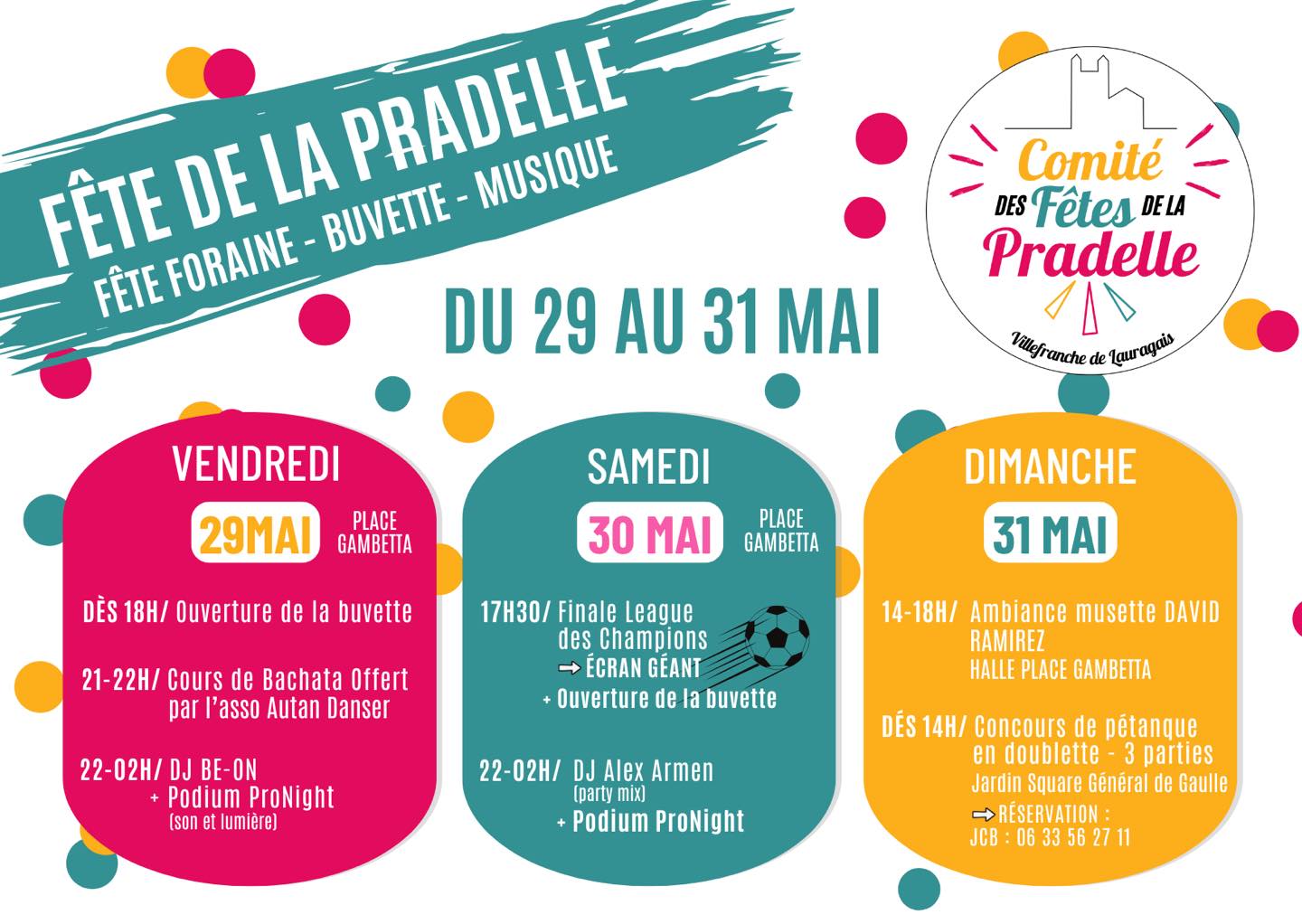 FÊTE DE LA PRADELLE Villefranche-de-Lauragais