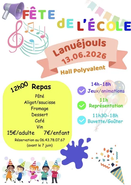 Fête de l'école  Lanuéjouls 2026-06-13