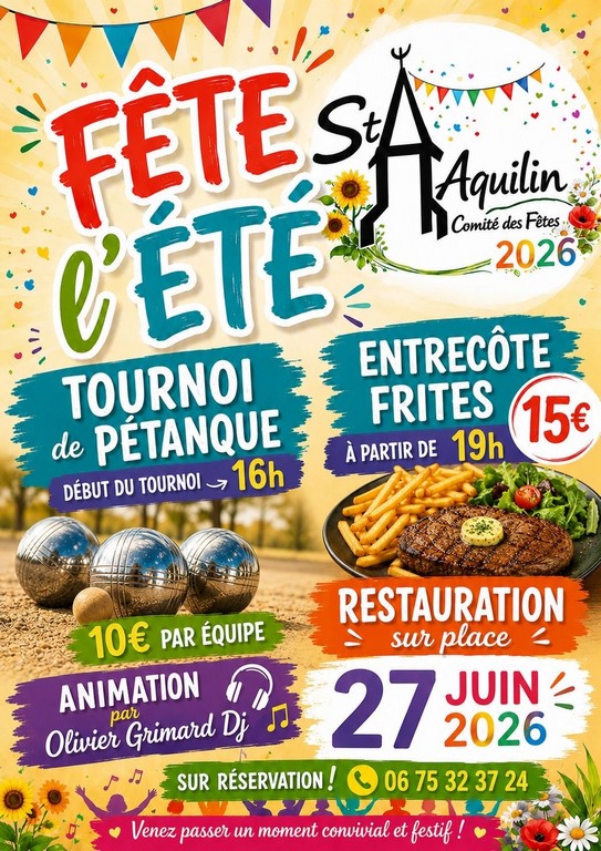 Fête de l'été  Saint-Aquilin 2026-06-27