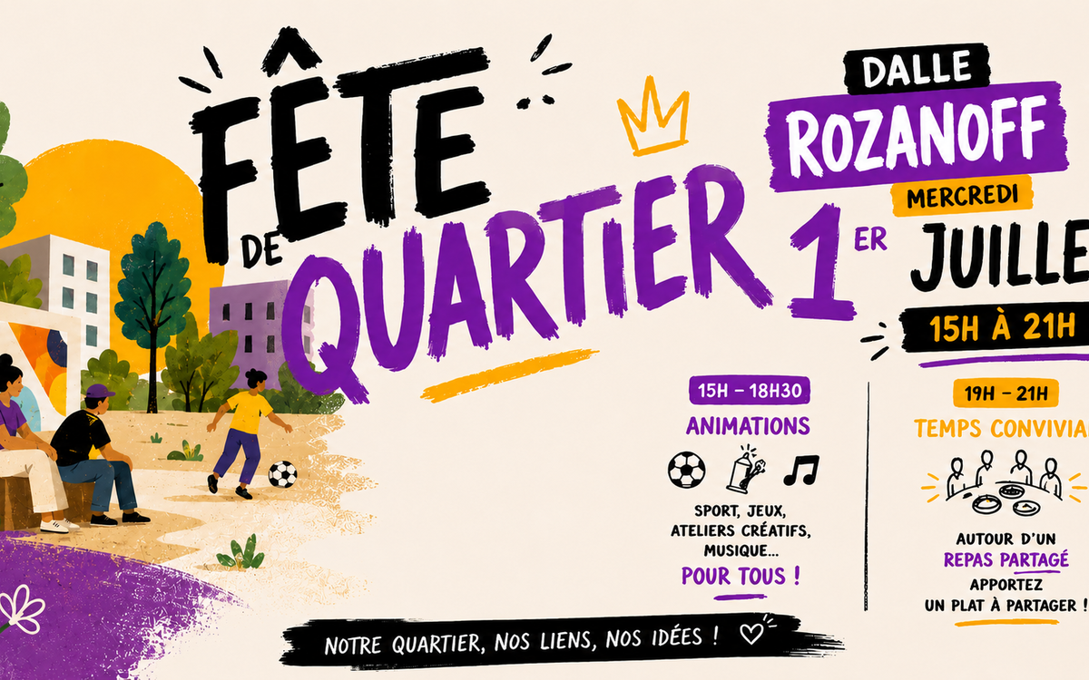 Fête de quartier Dalle Rozanoff Paris