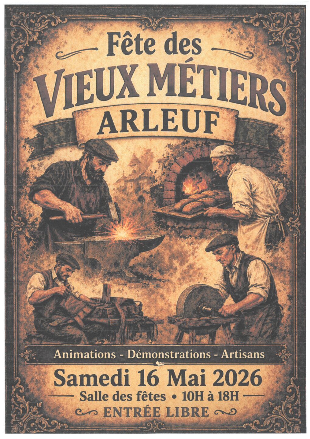 Fête des vieux métiers Salle des fêtes Arleuf