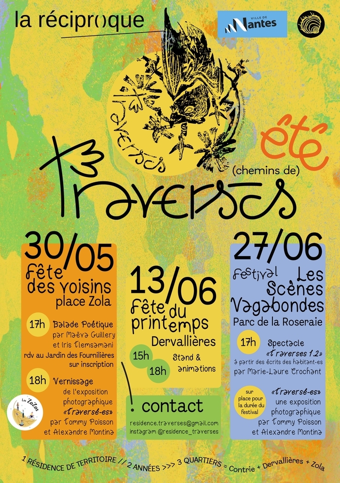 Fête des Voisins à Zola : Balade poétique et vernissage "Traversé-es"