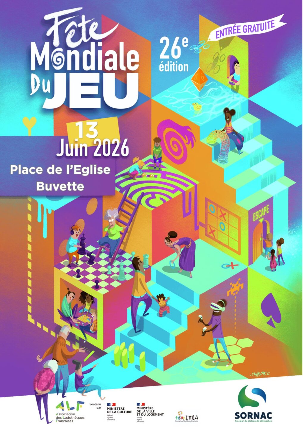 Fête du jeu Place de l'Église Sornac 2026-06-13