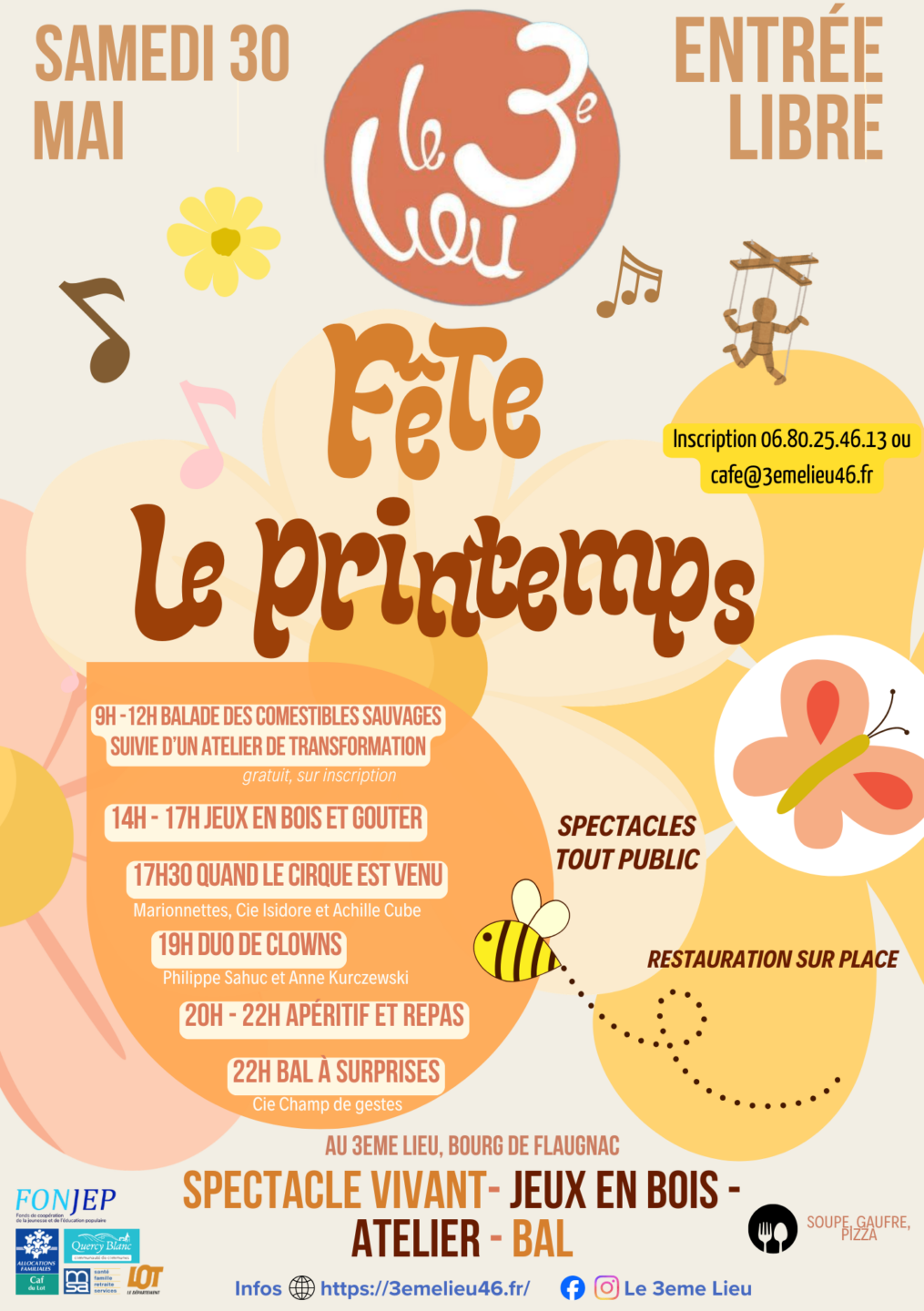 Fête du printemps au 3e lieu  Saint-Paul-Flaugnac