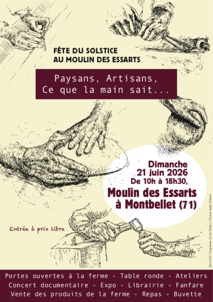 Fête du solstice au Moulin des Essarts à Montbellet (71), Montbellet, Montbellet