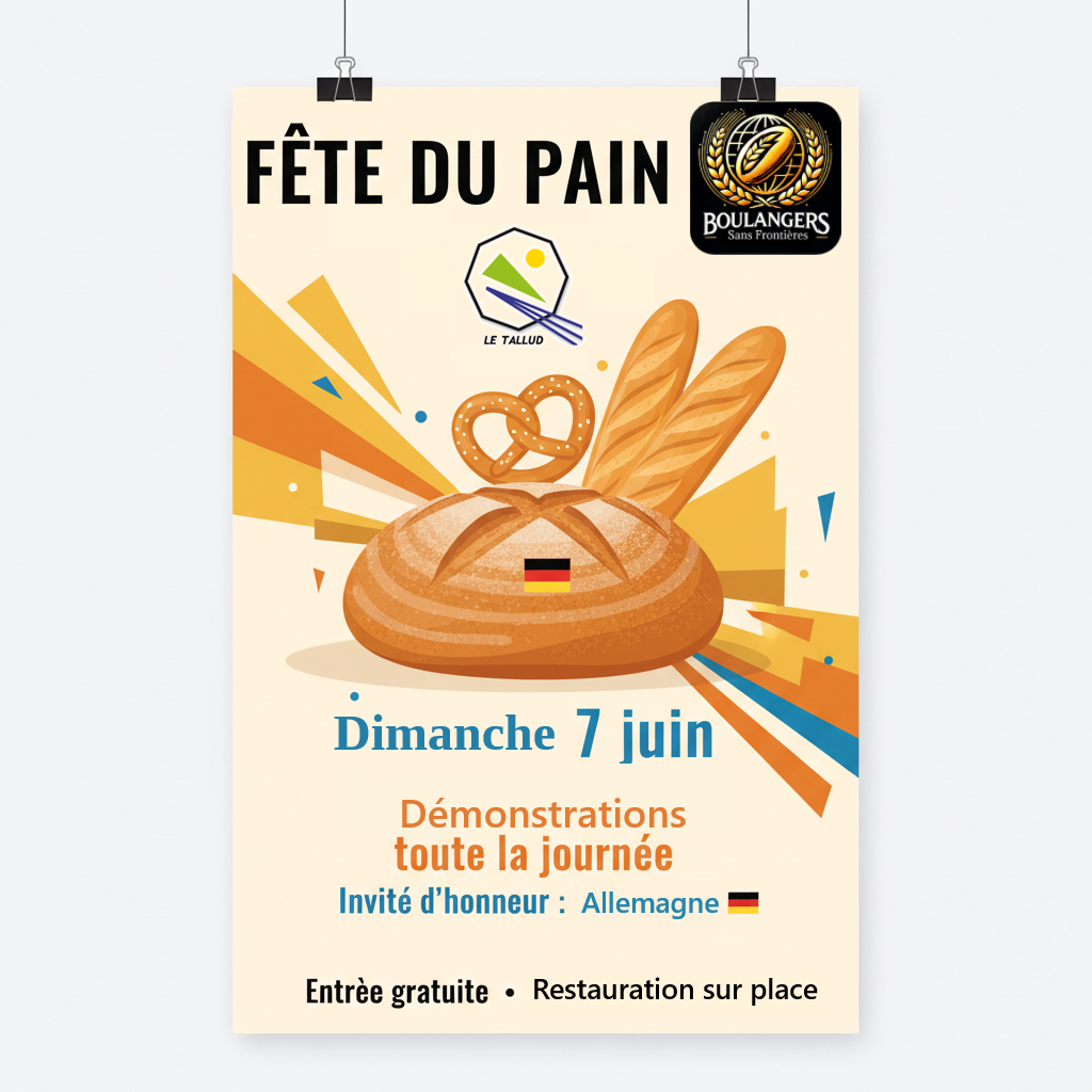 Fête internationale du pain 80 Rue de l'Atlantique Le Tallud 2026-06-07