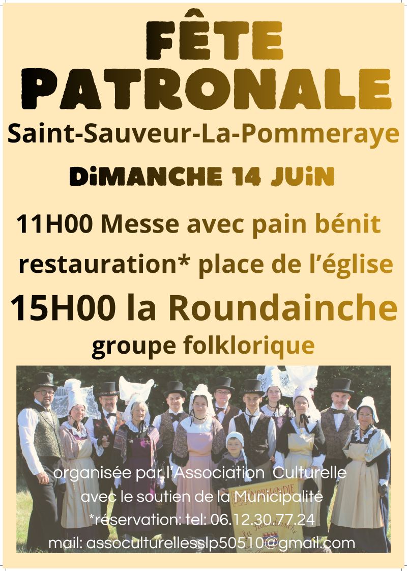 Fête Patronale Route de l'Église Saint-Sauveur-la-Pommeraye 2026-06-14