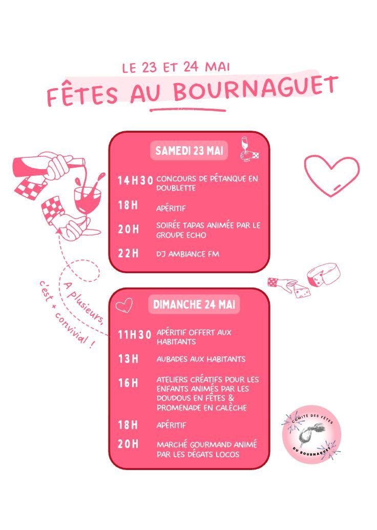 Fêtes au Bournaguet Trespoux-Rassiels