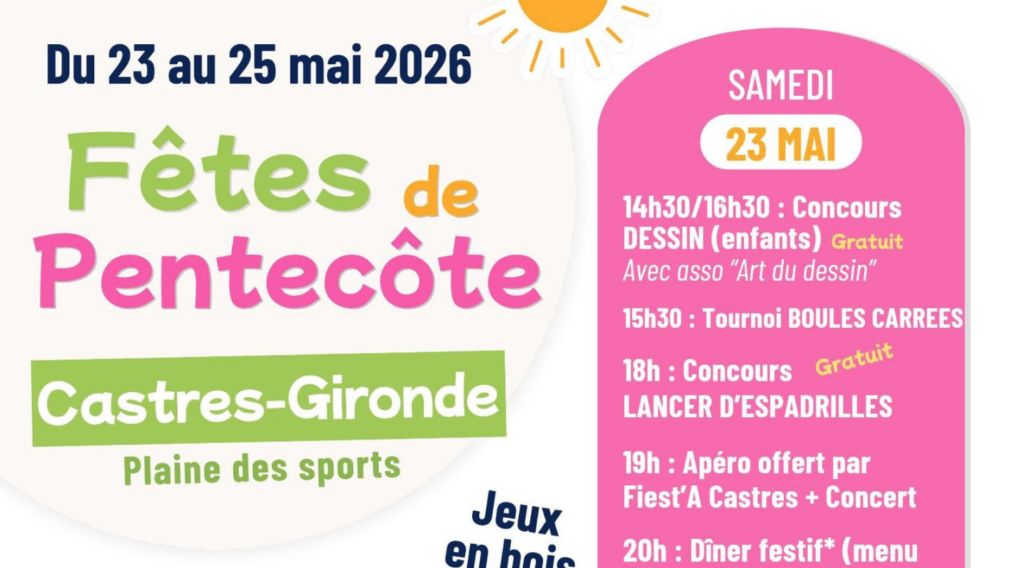 Fêtes de Pentecôte Castres-Gironde