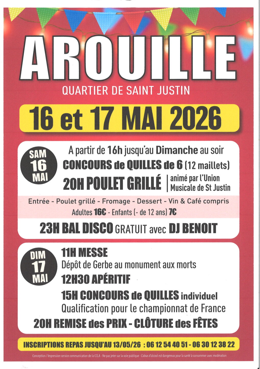 Fêtes du quartier d&rsquo;Arouille Salle des fêtes Saint-Justin