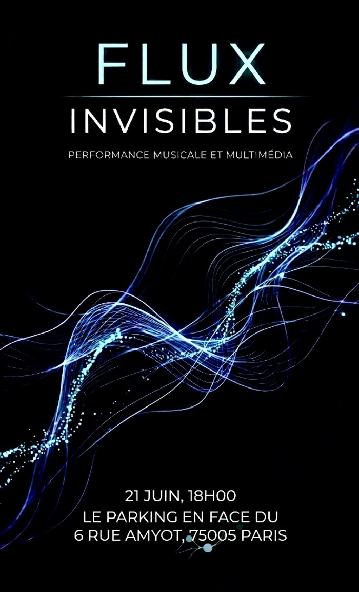 Flux Invisibles : Performance art-science et musique électronique Le parking en face du 6 rue Amyot