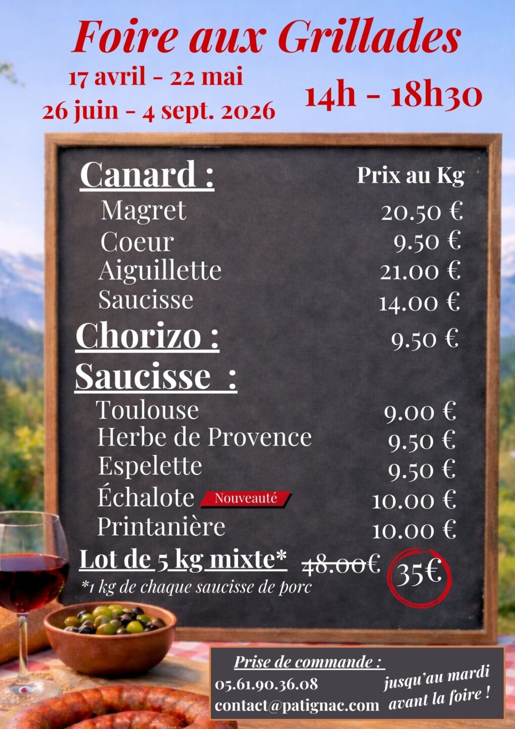 FOIRE AUX GRILLADES 53 route de Toulouse Montesquieu-Volvestre 2026-09-04