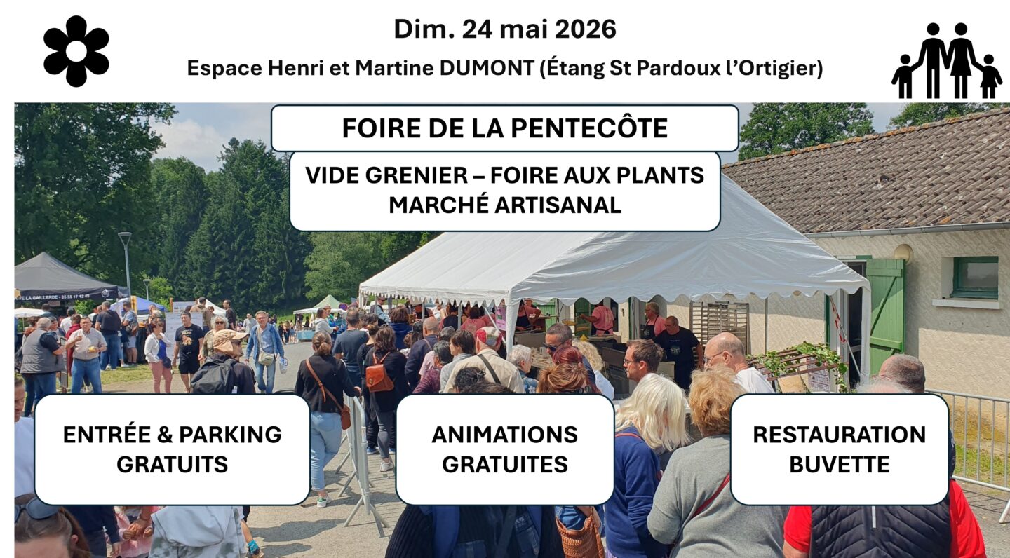 Foire de la pentecôte  Saint-Pardoux-l&rsquo;Ortigier