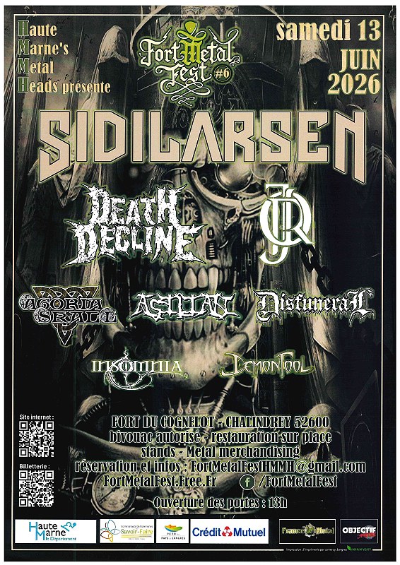 FORT METAL FEST #6 AU FORT DU COGNELOT Fort du Cognelot Chalindrey 2026-06-13