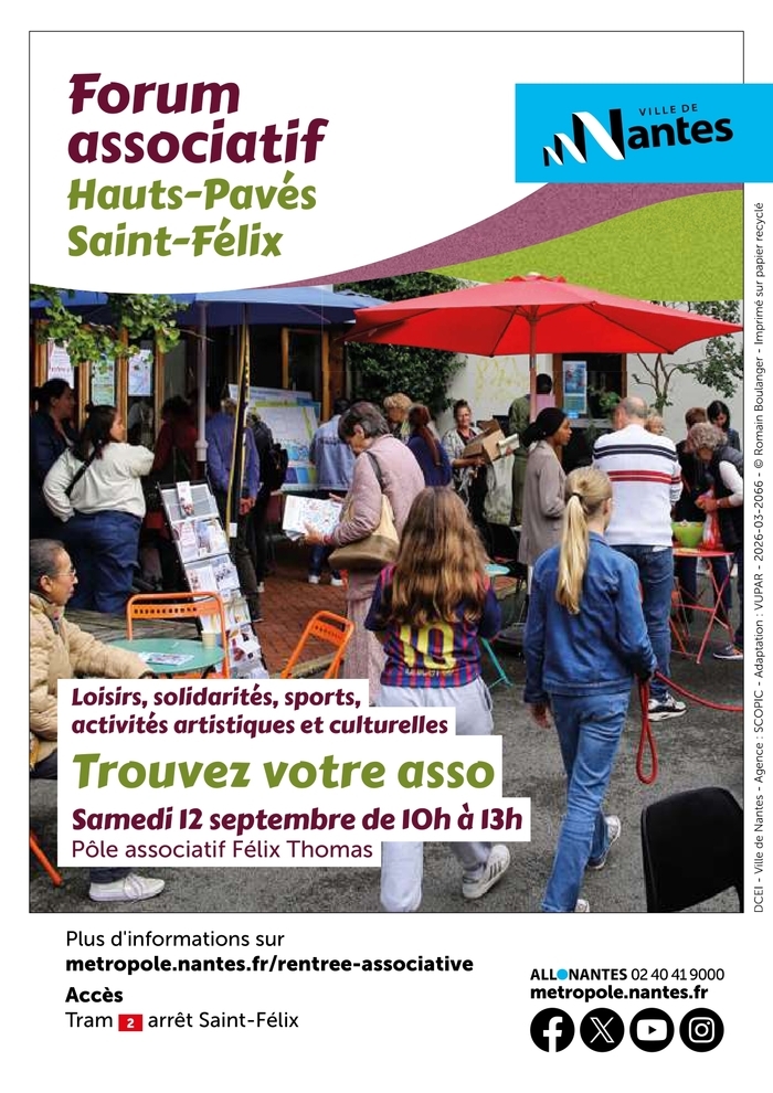 Forum des associations du quartier Hauts-Pavés–Saint-Félix, Pôle associatif Félix Thomas, Nantes