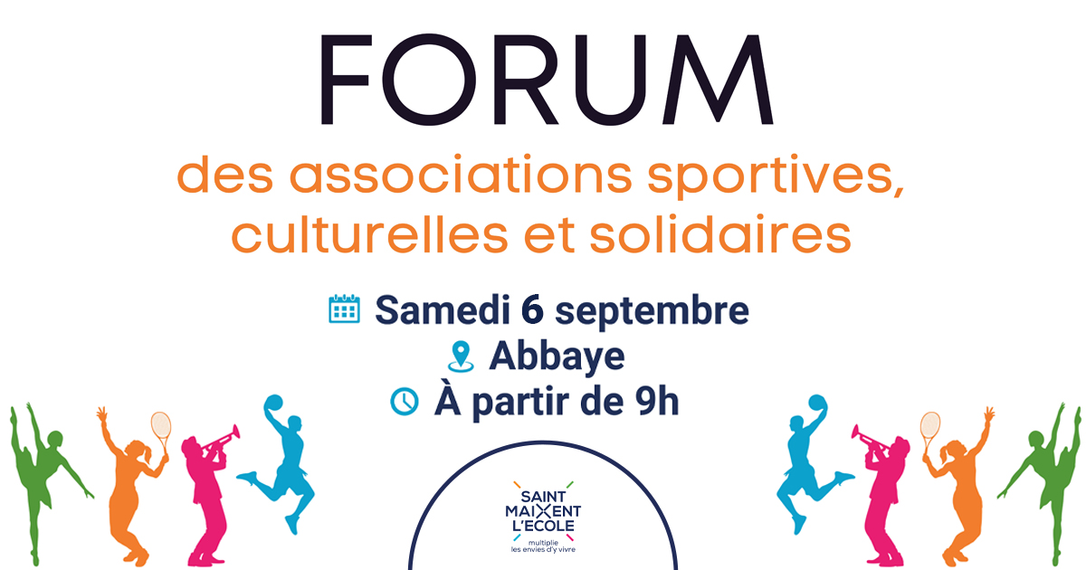 Forum des associations Rue de l'Abbaye Saint-Maixent-l'École 2026-09-05