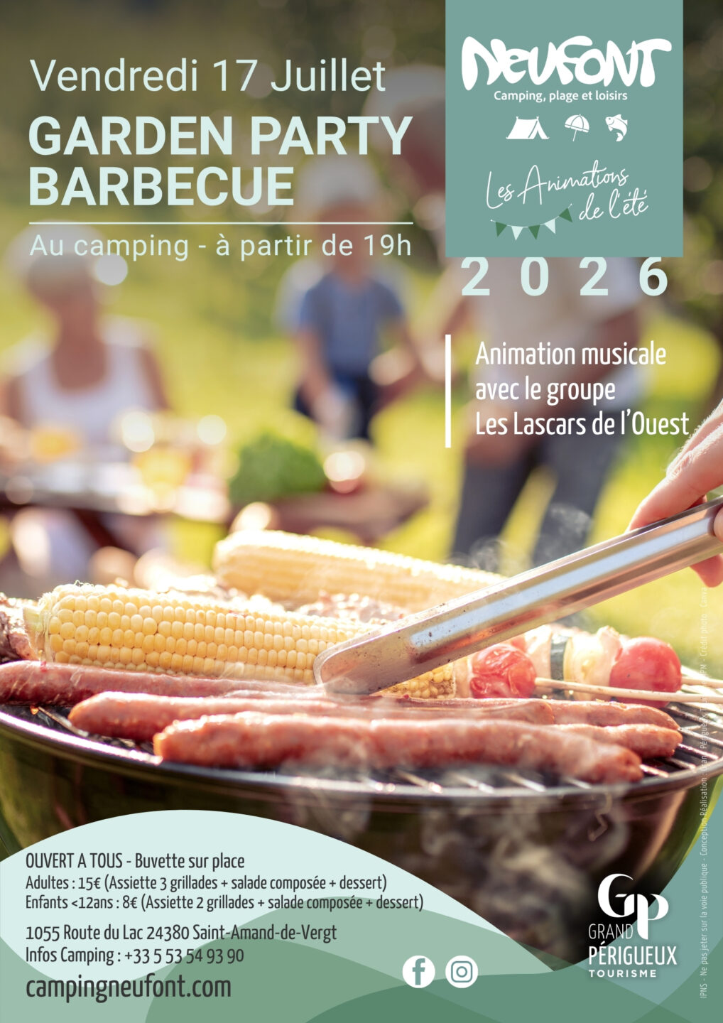 Garden Party Barbecue Neufont 1055 Route du Lac Saint-Amand-de-Vergt 2026-07-17
