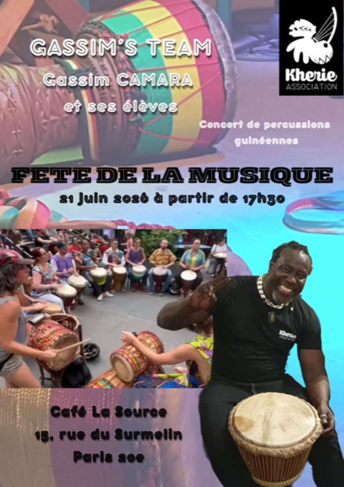 Gassim’s Team – Percussions de Guinée, La Source, Paris