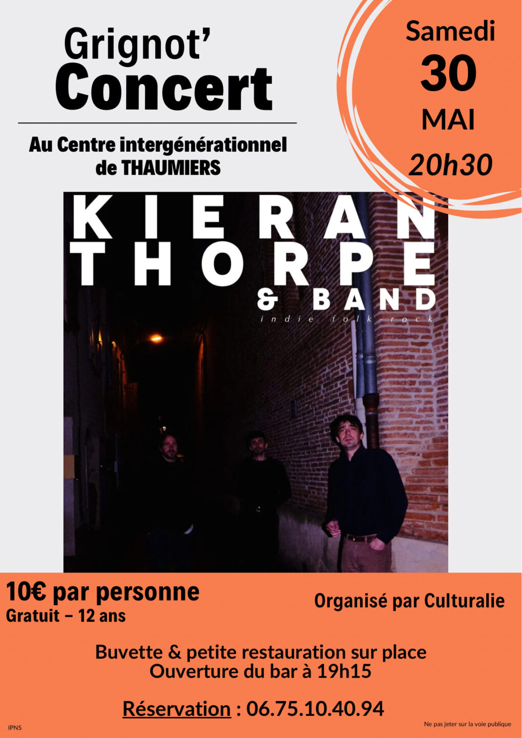 Grignot'Concert au Centre intergénérationnel de Thaumiers 29 rue Principale Thaumiers 2026-05-30