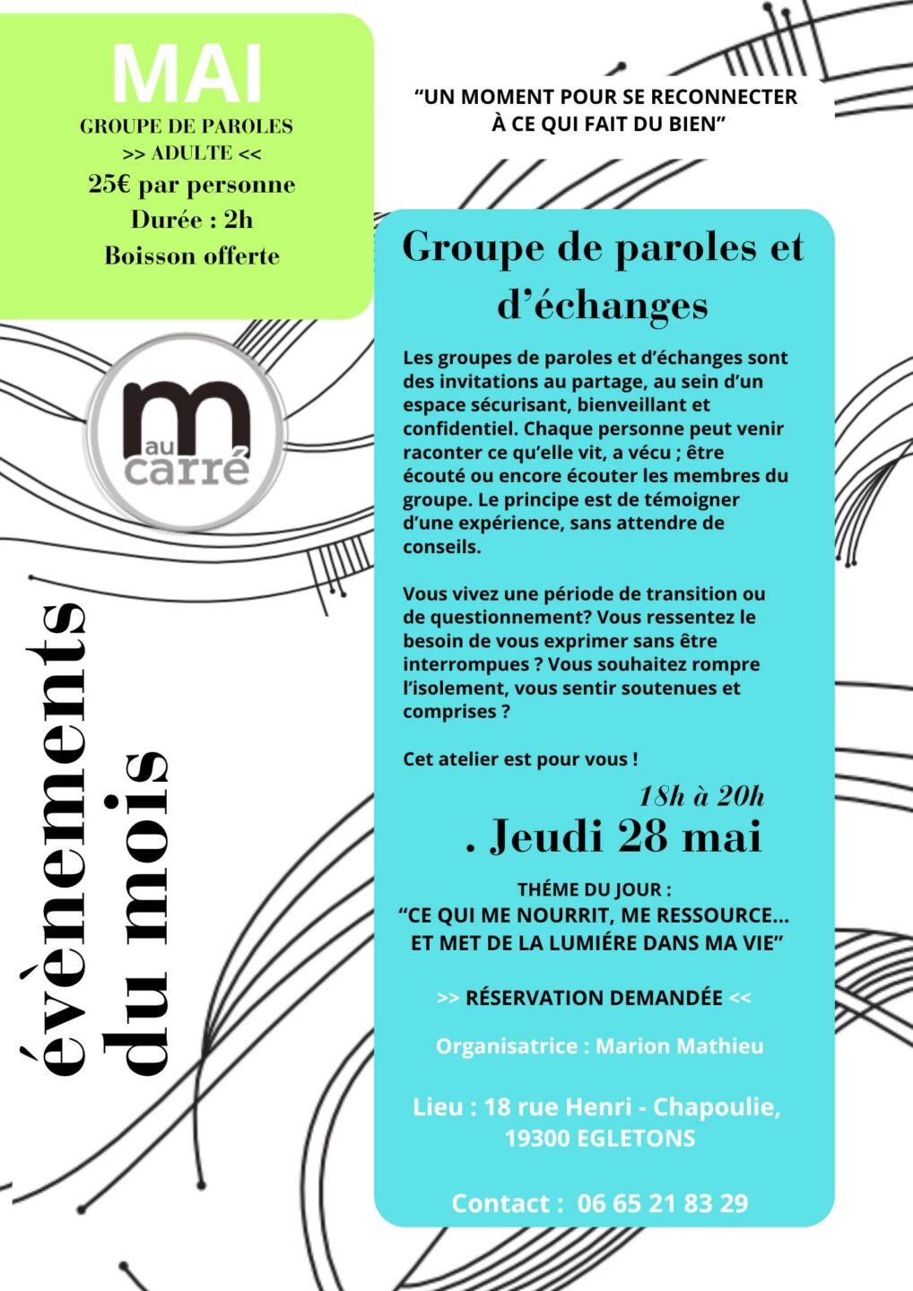 Groupe de paroles et d&rsquo;échanges  Égletons